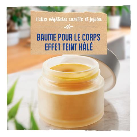 Baume pour le corps effet teint hâlé